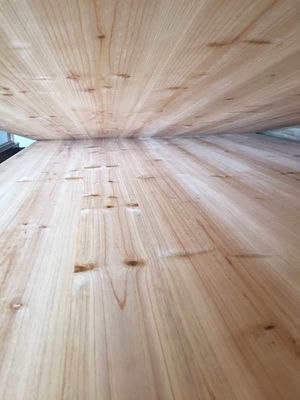 12-30mm AB Grade Custom Painted Solid Wood Joint Panel για το δένδρο κέδρου