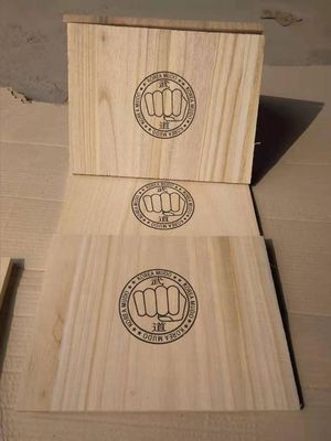 Φυσικό χρώμα Paulownia Taekwondo Breaking Board για αθλητικό εξοπλισμό