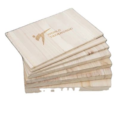 Προσαρμοσμένο λογότυπο Paulownia Taekwondo Break ξύλινες σανίδες με μέγεθος 225x300mm