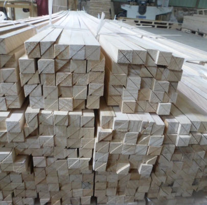 Paulownia Batten Square Triangle Chamfer ξύλινες λωρίδες με δυνατότητα λύσης έργων