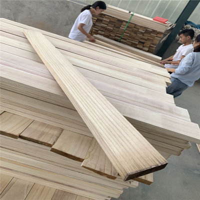 Προσαρμοσμένο μέγεθος 3-50mm Paulownia ξύλινες λωρίδες για λύσεις έργων Περιεκτικότητα σε υγρασία 8%-12%